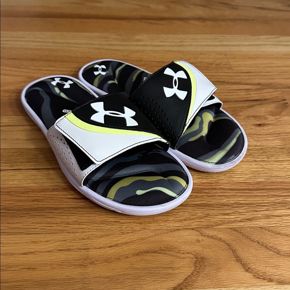 Like new Under Armour slides
